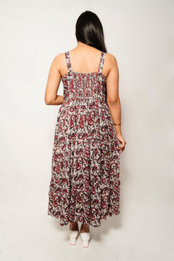Chaitasri Rayon Black Printed Dress