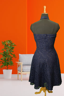 Halter Neck Dress Fabric: Lace