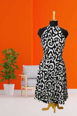 Halter Neck Dress Fabric: Cotton Rayon