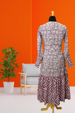 Bagru Print Dress Fabric: Cambric Cotton