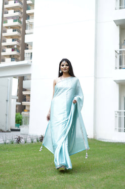Glamorous and Elegance Saree-Colour: Water Spout Blue
