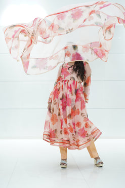 Suit Set-Fabric - Organza, Shantoon