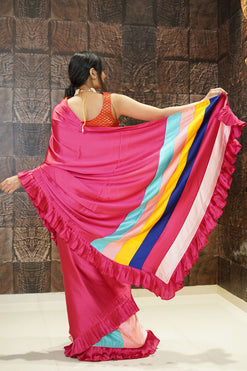 Glamorous and Elegance Saree-Colour: Pink