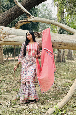 Printed Suit Set Fabric: Georgette Satin