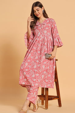 Cotton Printed Tunic with Trousers