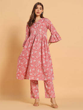 Cotton Printed Tunic with Trousers