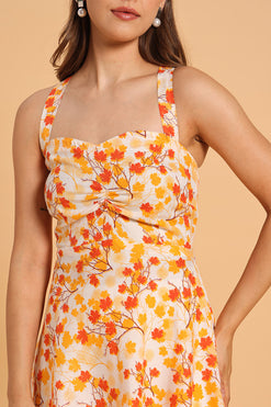 Floral Print A-Line Dress